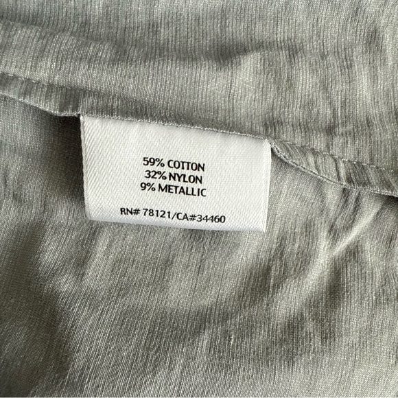 Eileen Fisher Light Gray Long Sleeve Coat - Picture 6 of 12